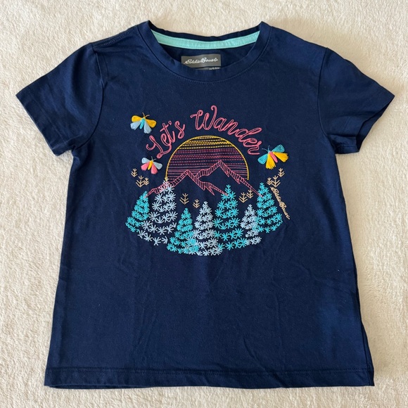 EUC Bundle of 3 Eddie Bauer Girls Tees size small 7/8 - Picture 7 of 10